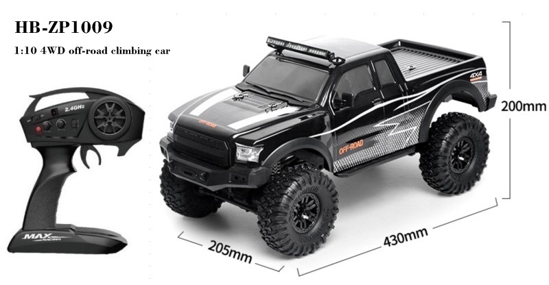 HB ZP1009 RC Car 1:10 Scale Off-Road Climbing Remote Control